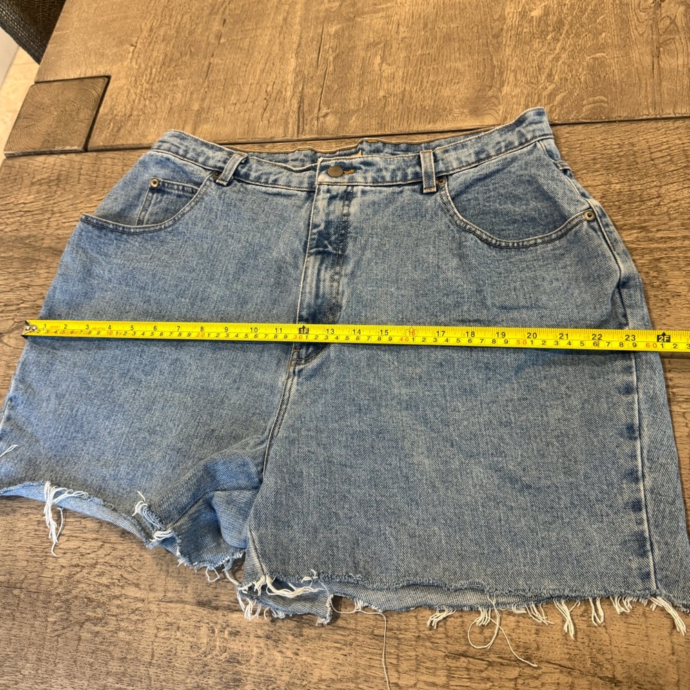 Just My Size Denim Co Apple Patch Cutoff Shorts Vintage Cottagecore Denim - Picture 10 of 10